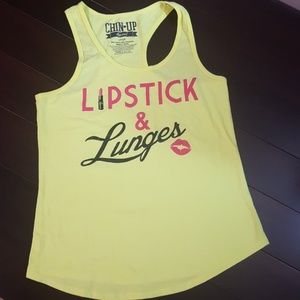 Neon Yellow Work Out Tank Top